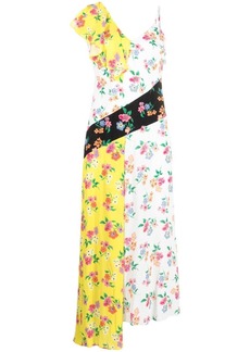 MSGM floral print midi dress