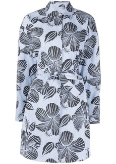 MSGM floral-print shirt dress