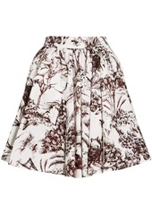 MSGM high-waist printed skirt