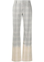 MSGM high-waisted check trousers