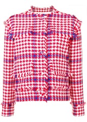 MSGM houndstooth cropped jacket