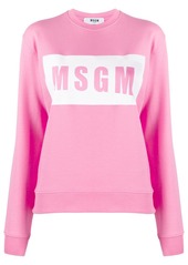 MSGM logo box sweatshirt