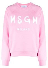 MSGM logo crew-neck jumper