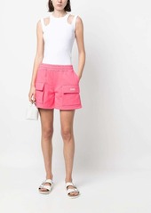 MSGM logo-embroidered track shorts