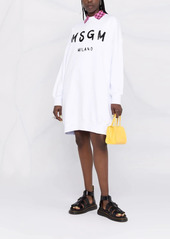 MSGM logo-print cotton jumper dress