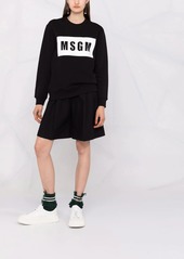 MSGM logo-print cotton sweater