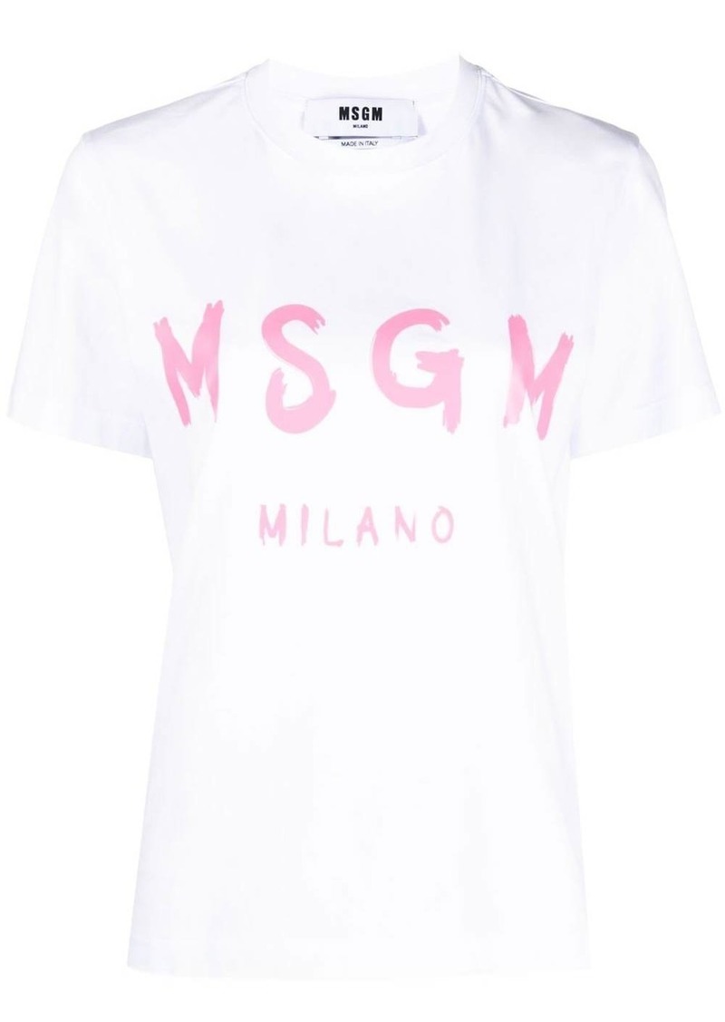 MSGM logo-print cotton T-shirt