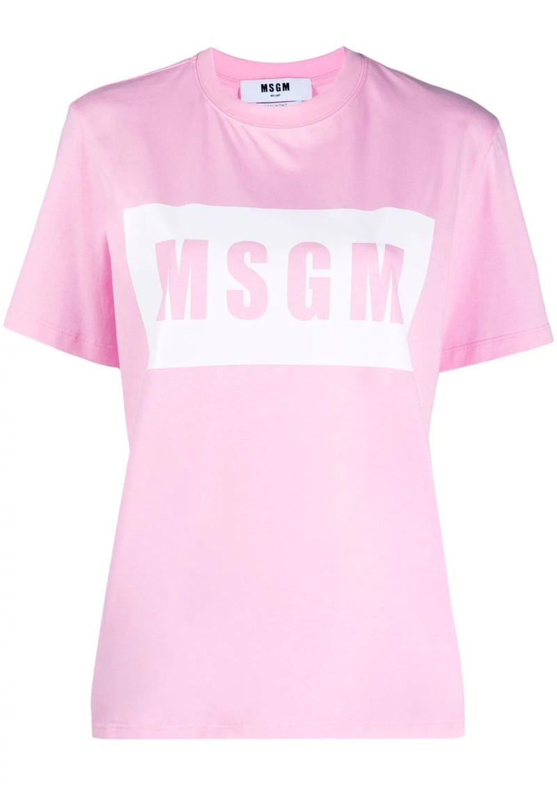 MSGM logo-print cotton T-shirt