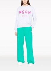 MSGM logo-print cotton track pants