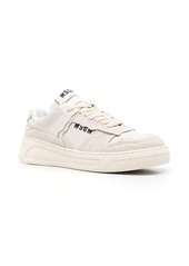 MSGM logo-print leather sneakers