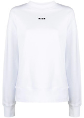 MSGM logo-print long-sleeve sweatshirt
