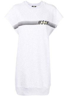 MSGM logo-print mini sweatshirt dress