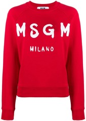 MSGM logo-print raglan sweatshirt