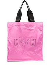 MSGM logo-print shopper bag