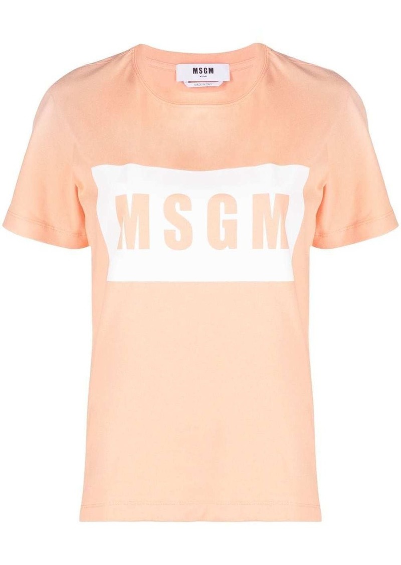 MSGM logo-print short-sleeve T-shirt