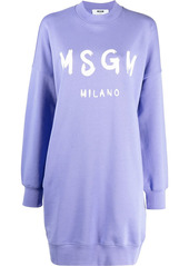 MSGM logo-print sweater dress