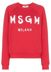 MSGM logo printed sweatshirt