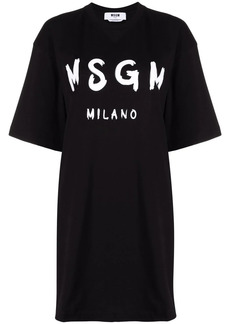 MSGM logo-printed T-shirt dress