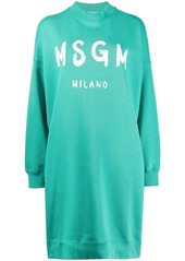 MSGM logo sweater dress