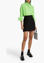 MSGM - Cotton-blend tweed mini skirt - Black - IT 44