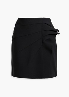 MSGM - Ruffled pleated crepe mini skirt - Black - IT 38