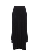 MSGM Asymmetric Pleated Skirt