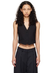 MSGM Black Buttoned Vest