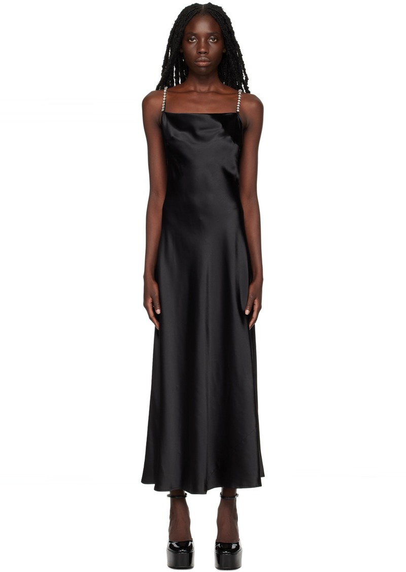 MSGM Black Jewel Straps Dress
