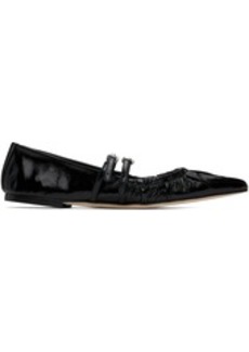 MSGM Black Naplak Ballerina Flats