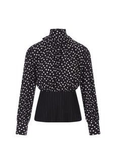 MSGM Blouse With Polka Dot Pattern