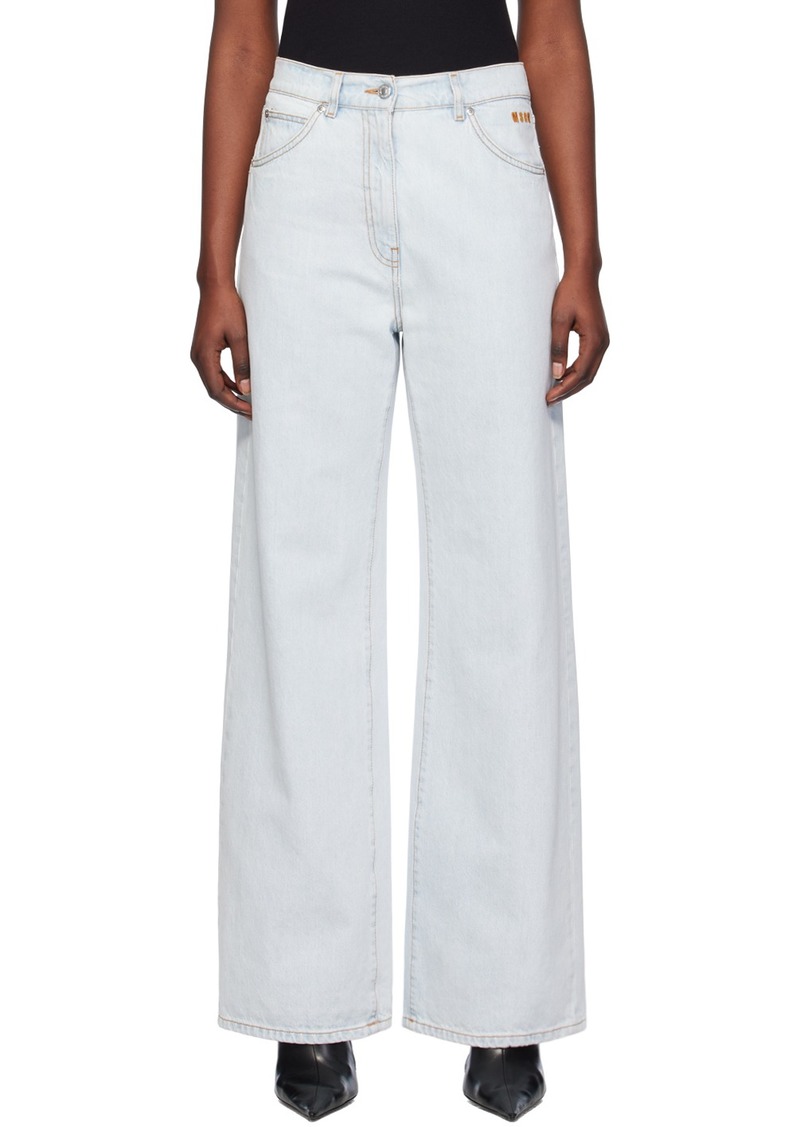 MSGM Blue Faded Jeans