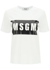 Msgm box logo t-shirt