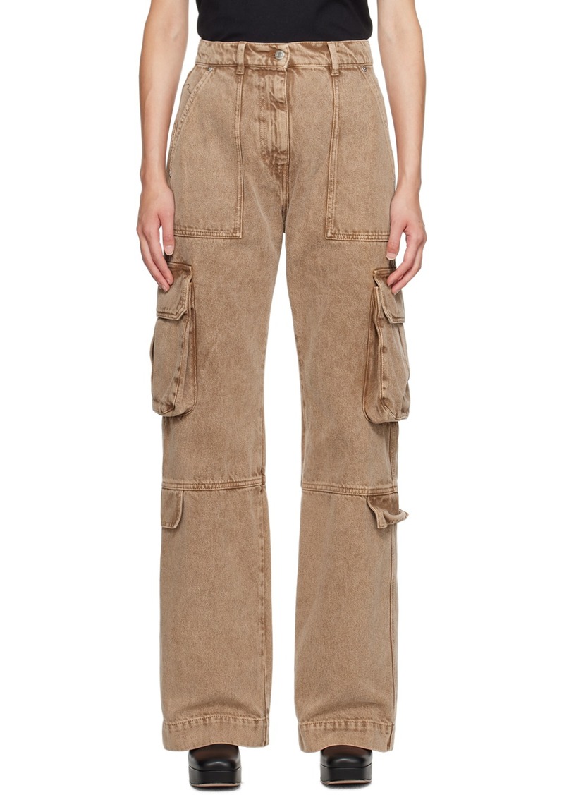 MSGM Brown Pocket Jeans