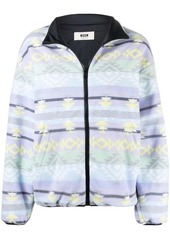 MSGM colour-block zipped jacket