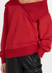 MSGM Folded Collar Sweatshirt