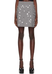 MSGM Gray Star Miniskirt