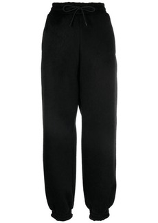 MSGM logo-embroidered tapered-leg trousers