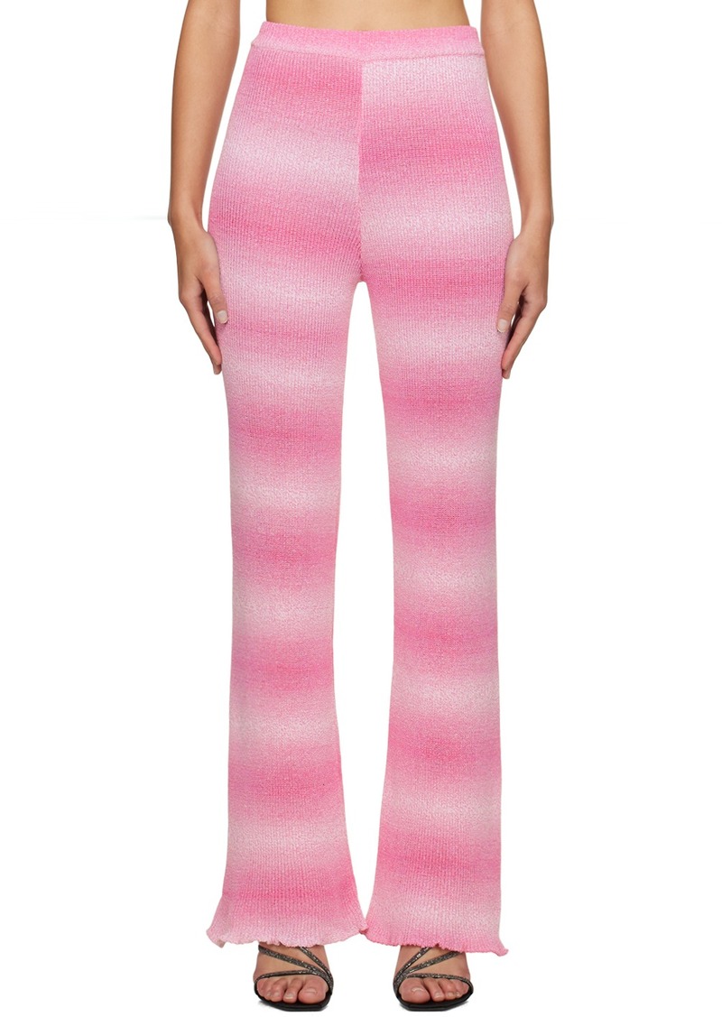 MSGM Pink Gradient Trousers