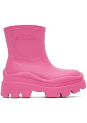 MSGM Pink Supergomma Boots