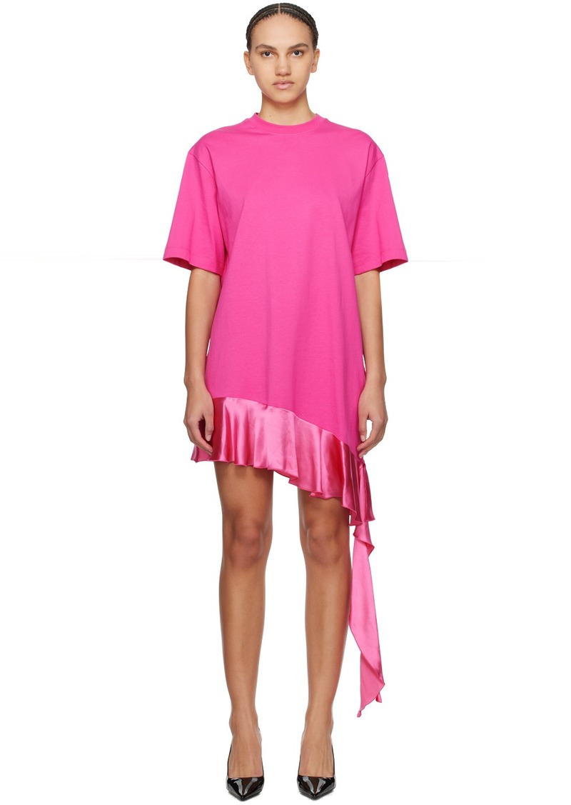 MSGM Pink T-Shirt Minidress