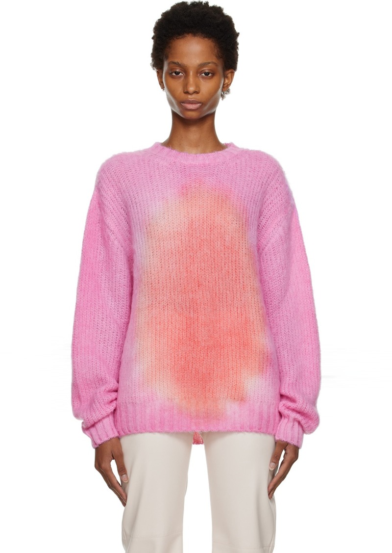 MSGM Pink Tie-Dye Sweater