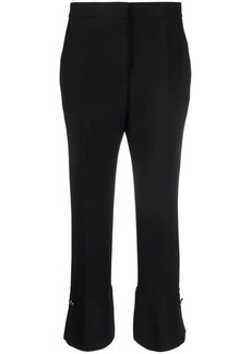MSGM pressed-crease high-waisted trousers
