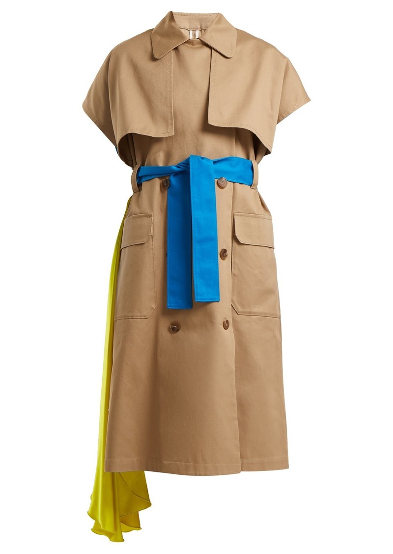 MSGM Short-sleeved cotton trench coat