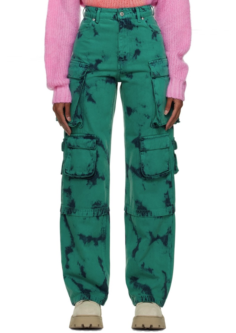 MSGM SSENSE Exclusive Green Jeans