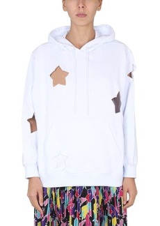 MSGM SWEATSHIRT WITH CUT-OUT DETAILS