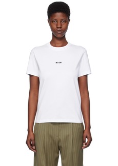 MSGM White Micro T-Shirt