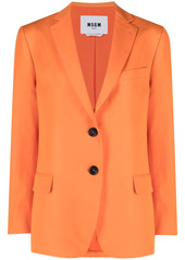 MSGM notched-lapel single-breasted blazer