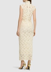 MSGM Openwork Turtleneck Long Dress