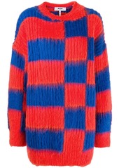 MSGM oversized checked jumper