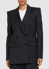 MSGM Pinstripe Wool Blend Jacket
